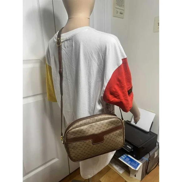 Gucci Micro Gg Interlocking Supreme Canvas Camel Leather CrossBody Bag AUTHENTIC - Picture 8 of 16